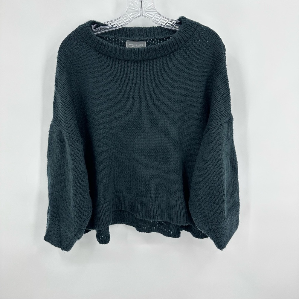 Wooden Ships Mohair Blend Sweater Teal Size S/M